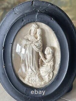 Reliquaire Vierge a L'enfant Jésus Christ Époque XIXème France
