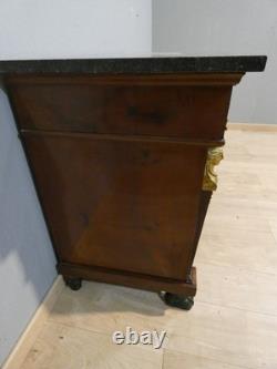Retour d'Egypte, commode en acajou d'époque Empire, début XIX ème siècle