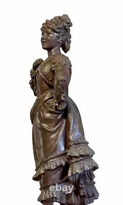SCULPTURE EN FONTE D'ART DANSEUSE ESPAGNOLE HAUTEUR 65 cm ÉPOQUE NAPOLÉON III