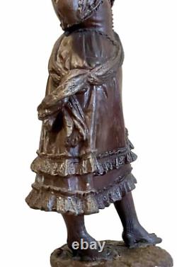 SCULPTURE EN FONTE D'ART DANSEUSE ESPAGNOLE HAUTEUR 65 cm ÉPOQUE NAPOLÉON III