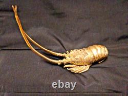 SCULPTURE LANGOUSTE EN BRONZE JAPON EPOQUE MEIJI XIX ème TRES BON ETAT
