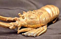 SCULPTURE LANGOUSTE EN BRONZE JAPON EPOQUE MEIJI XIX ème TRES BON ETAT