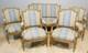 Salon Louis Xvi Bois Doré, Banquette Et 4 Fauteuils Bois Sculpté, époque Xix ème