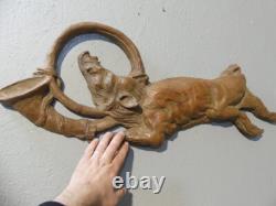 Sanglier Au Cor De Chasse, Sculpture Cynégétique En Terre Cuite, époque XIX ème