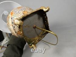 Satsuma et Gagneau Paris, lampe en porcelaine japonaise, époque XIX ème siècle