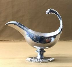 Saucière en argent massif poinçon COQ époque EMPIRE 19ème XIX sauce no minerve