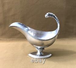 Saucière en argent massif poinçon COQ époque EMPIRE 19ème XIX sauce no minerve
