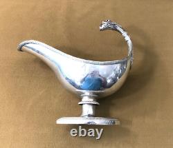 Saucière en argent massif poinçon COQ époque EMPIRE 19ème XIX sauce no minerve