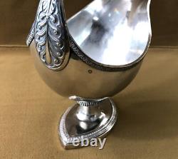 Saucière en argent massif poinçon COQ époque EMPIRE 19ème XIX sauce no minerve