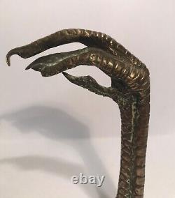 Sceau cachet en bronze patte de rapace époque XIXème siècle