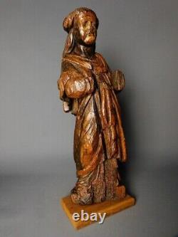 Sculpture statue Saint 16th century XVIeme 16eme Haute Epoque