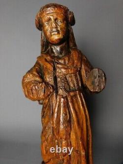 Sculpture statue Saint 16th century XVIeme 16eme Haute Epoque