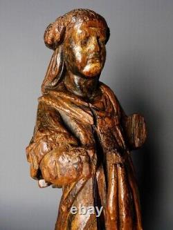 Sculpture statue Saint 16th century XVIeme 16eme Haute Epoque