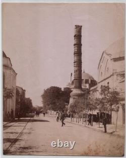 Sébah & Joaillier, Photographie originale d'époque Colonne brûlée XIXe Sébah & Joaillier, Photographie originale d'époque Colonne brûlée XIXe