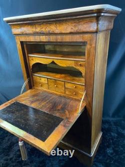 Secrétaire XIXe en noyer d'époque Louis-Philippe