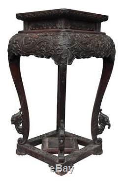 Sellette indochinoise époque XIXème en bois exotique