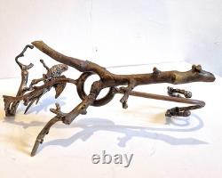 Socle en bronze, monture pour lampe, vase, cache pot ou autre. Epoque XIXème