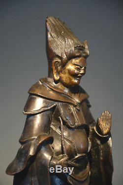 Statue de gardien en bronze Japon XIXème siècle Époque Edo / Japanese Edo bronze