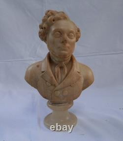 Statuette Albâtre Homme Epoque Louis XVIII du XIXème siècle