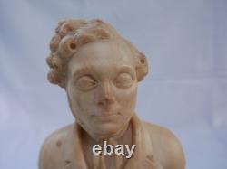 Statuette Albâtre Homme Epoque Louis XVIII du XIXème siècle