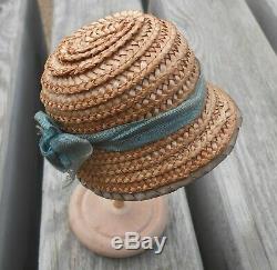Superbe chapeau poupée Parisienne époque fin XIXème
