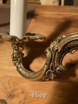Suspension Style Louis XVI, époque XIXème, 3 branches, à décors de rocailles