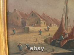 TABLEAU, HUILE SUR TOILE, MARINE, SIGNE, EPOQUE FIN XIXème OU DEBUT XXème