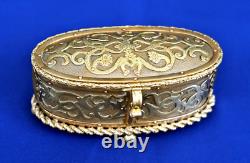 TAHAN Paris Coffret Boîte à Bijoux Bronze Doré Epoque Napoléon III XIXème