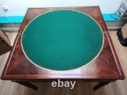 Table à Jeu en Acajou Massif d'époque Louis Philippe XIX siècle
