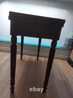 Table à Jeu en Acajou Massif d'époque Louis Philippe XIX siècle
