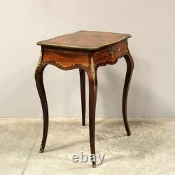 Table d'époque Napoleon III en marqueterie 19ème siècle