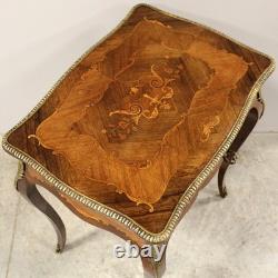 Table d'époque Napoleon III en marqueterie 19ème siècle