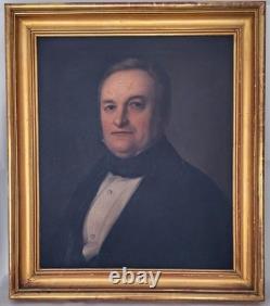Tableau Portrait d'Homme Epoque Louis Philippe Huile/Toile du XIXème siècle