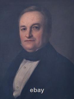 Tableau Portrait d'Homme Epoque Louis Philippe Huile/Toile du XIXème siècle