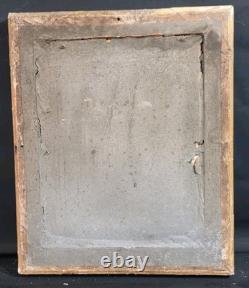 Tableau ancien huile portrait dame de qualité signé époque XIXème