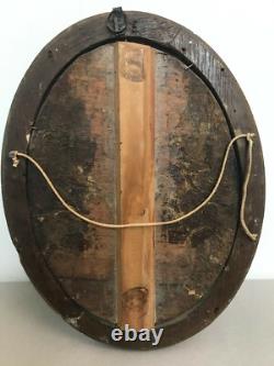 Tableau huile sur panneau jeune femme aux fleurs époque XIXème siècle