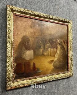 Tableau huile sur panneau orientaliste époque XIXeme