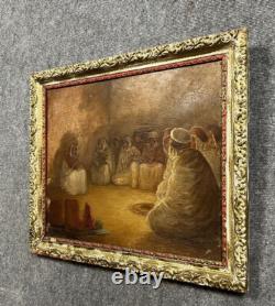 Tableau huile sur panneau orientaliste époque XIXeme