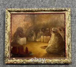 Tableau huile sur panneau orientaliste époque XIXeme