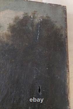 Tableau peinture huile sur toile paysage école de Barbizon époque XIXème signé