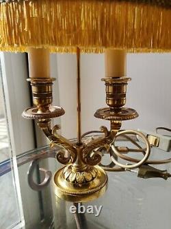 Très Belle Paire De Lampe Bouillotte En Bronze Doré/laiton Époque XIX Ème
