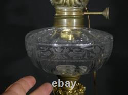 Très grande lampe de style Louis XVI en marbre et bronze, époque XIX ème
