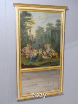 Trumeau Néoclassique, Scène Aux Nymphes Et Angelots époque XIX ème