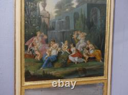 Trumeau Néoclassique, Scène Aux Nymphes Et Angelots époque XIX ème