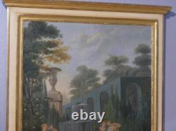 Trumeau Néoclassique, Scène Aux Nymphes Et Angelots époque XIX ème