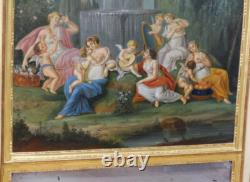 Trumeau Néoclassique, Scène Aux Nymphes Et Angelots époque XIX ème