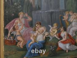 Trumeau Néoclassique, Scène Aux Nymphes Et Angelots époque XIX ème