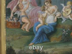 Trumeau Néoclassique, Scène Aux Nymphes Et Angelots époque XIX ème