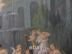Trumeau Néoclassique, Scène Aux Nymphes Et Angelots époque XIX ème