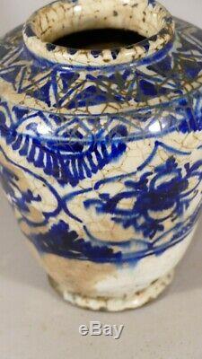Vase En Céramique Moyen Orient, Perse, époque Fin XVIII ème Début XIX ème